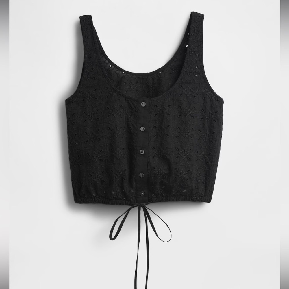 Cinched-Hem Crop Top (NWOT)